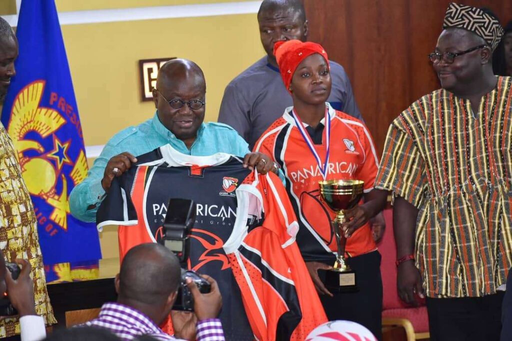 President Nana Akufo-Addo congratulates and acknowledges Ghana Rugby