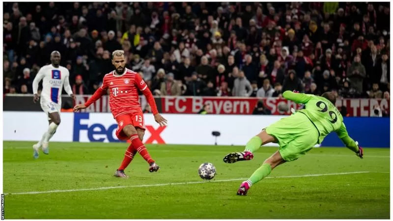 Bayern cruise past PSG to reach quarter-finals Eric Maxim Choupo-Moting played for Paris St-Germain against Bayern Munich in the 2020 Champions League final