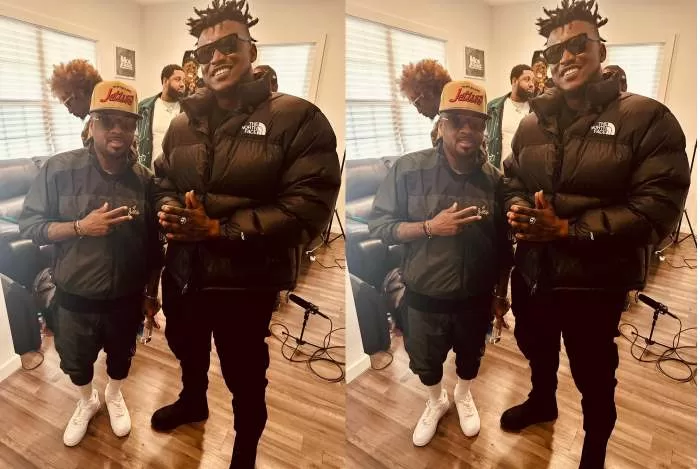 Gambo links up with iconic record producer Jermaine Dupri; is a collaboration coming? Jermaine Dupri (left) and Gambo (right) during their meeting in the US