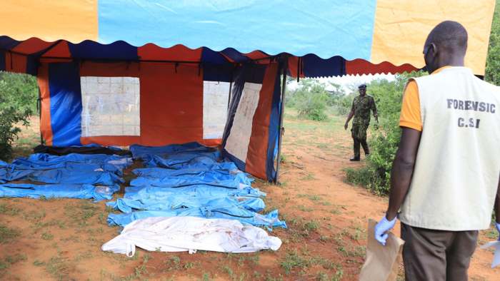 Kenya ‘starvation cult’ death toll rises to at least 89 after more bodies dug up More bodies were discovered on Tuesday. Pic: AP