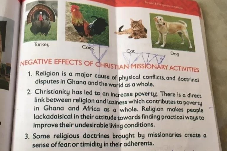Ghanaian textbook sparks uproar over ‘disadvantages of Christianity’ content