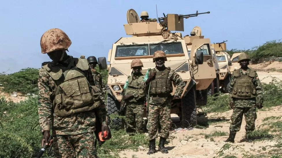 Ugandan soldiers sacked for cowardice in Somalia The 19,000-strong African Union force is due to leave Somalia next year (file photo)