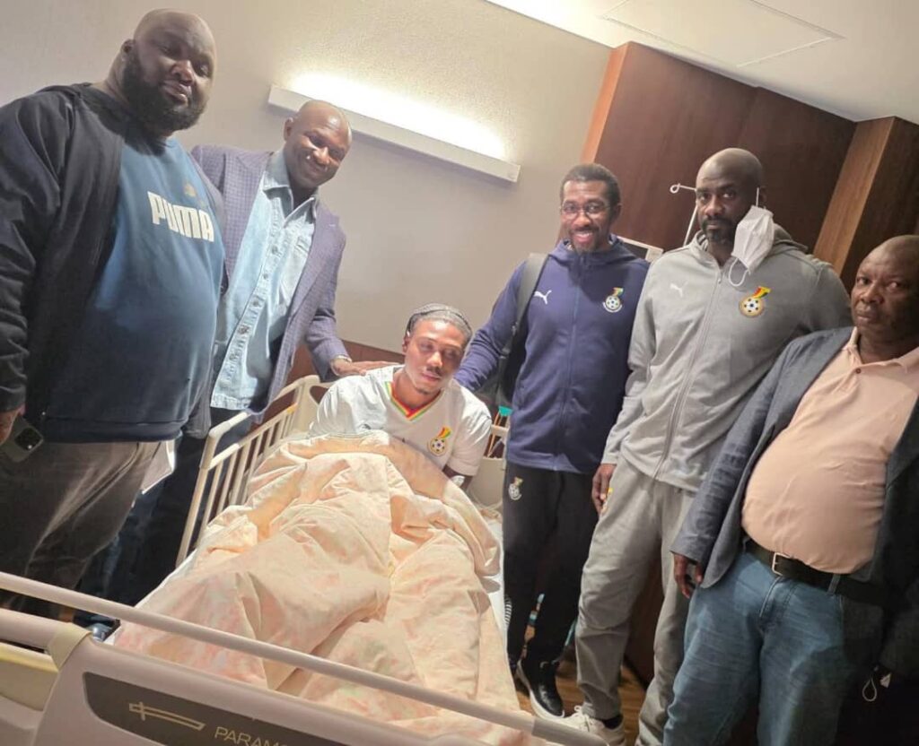 Francis Abu begins rehabilitation after surgery following leg fracture in Ghana-Japan friendly