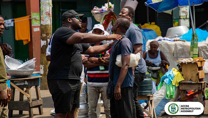 Accra streets cleared as AMA clamps down on pavement trading