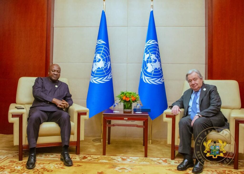 Mahama meets UN Chief; discusses African security & democracy