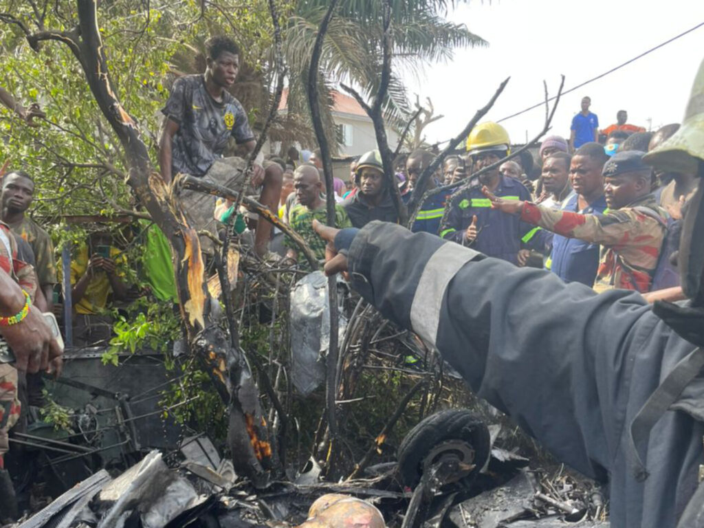 Another helicopter crashes in Tema; pilot, one other feared dead