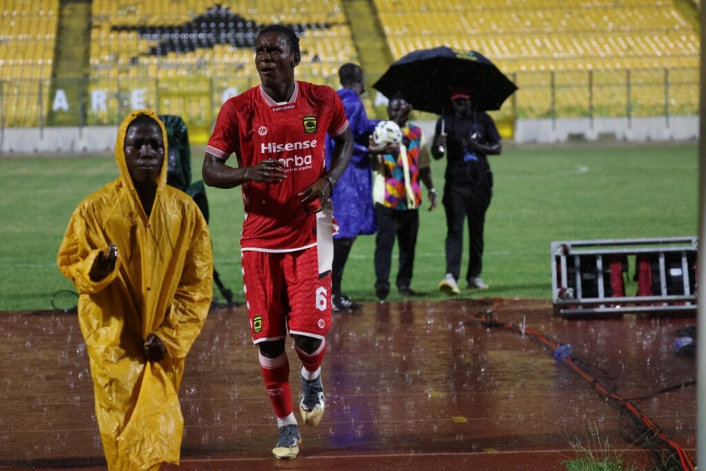 Asante Kotoko’s late kickoff against FC Sax rained off