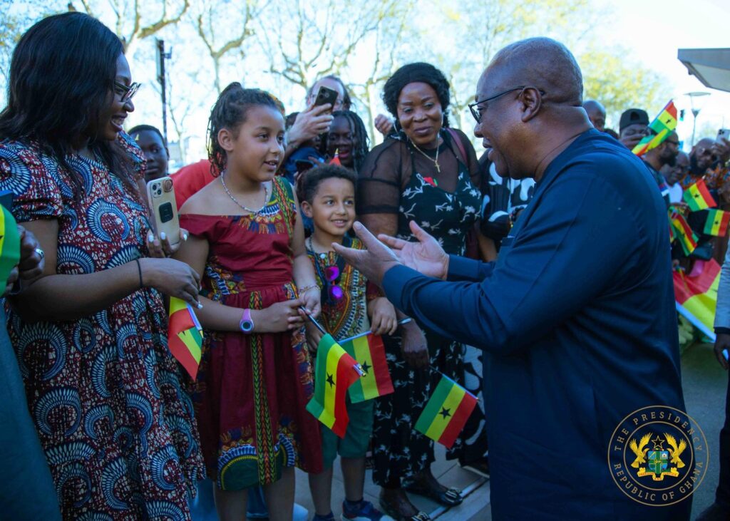 Mahama arrives in France for state visit