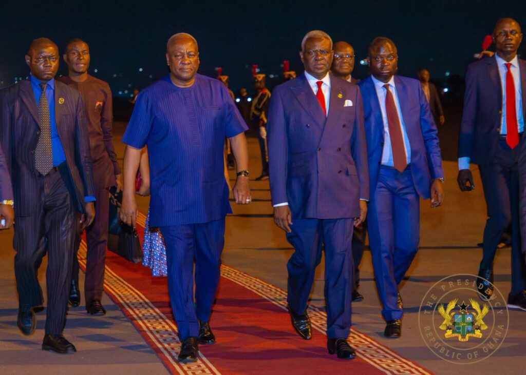 Mahama in Congo for swearing-in of President Sassou N’Guesso