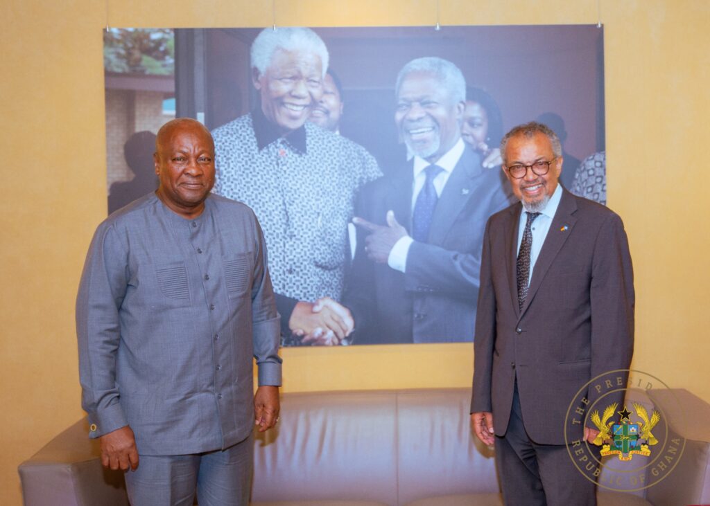 Mahama in Geneva to address 79th World Health Assembly