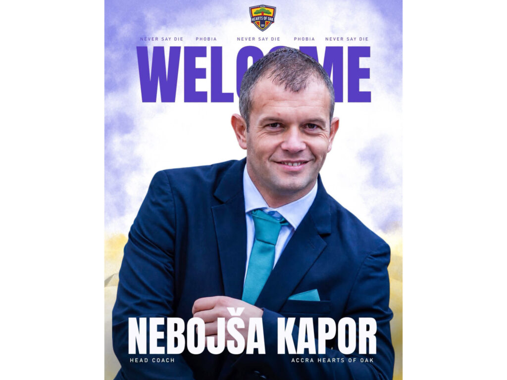 Hearts of Oak appoint Nebojsa Kapor as Didi Dramani’s replacement