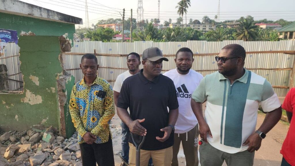 Evalue-Ajomoro-Gwira MP cuts sod for entrance project at Axim Gov’t Hospital