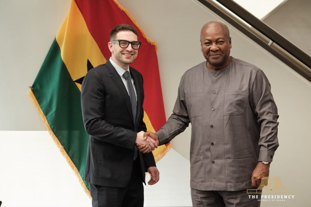 Mahama meets Alex Soros at UN General Assembly
