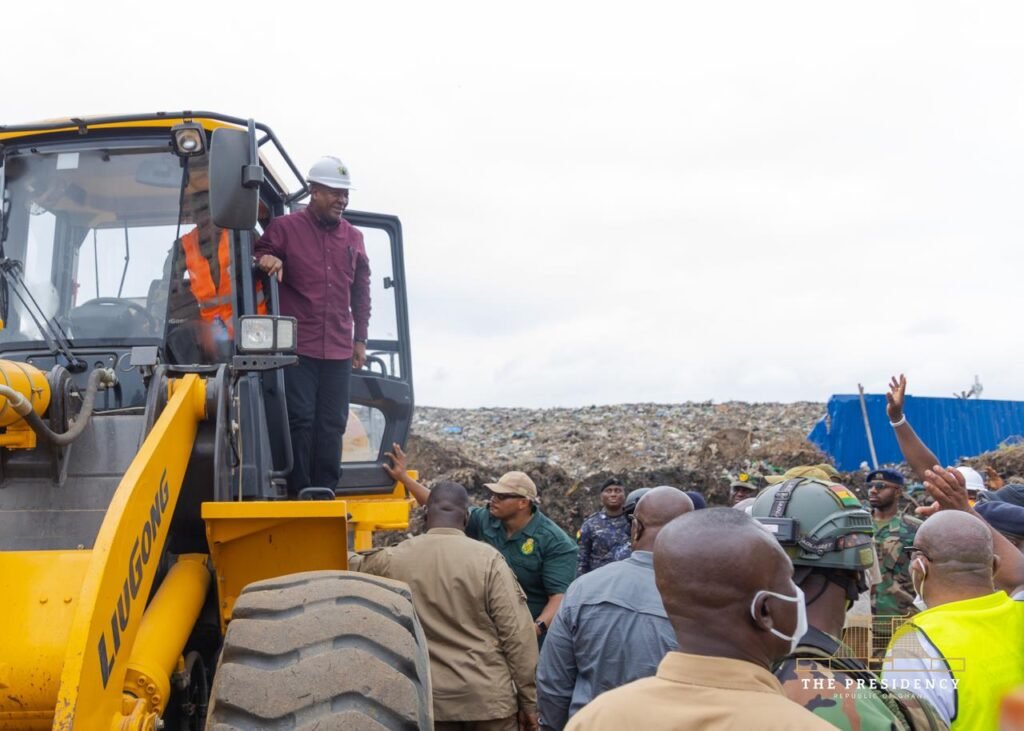 Mahama commissions evacuation of waste heaps from Agbogloshie to Adepa