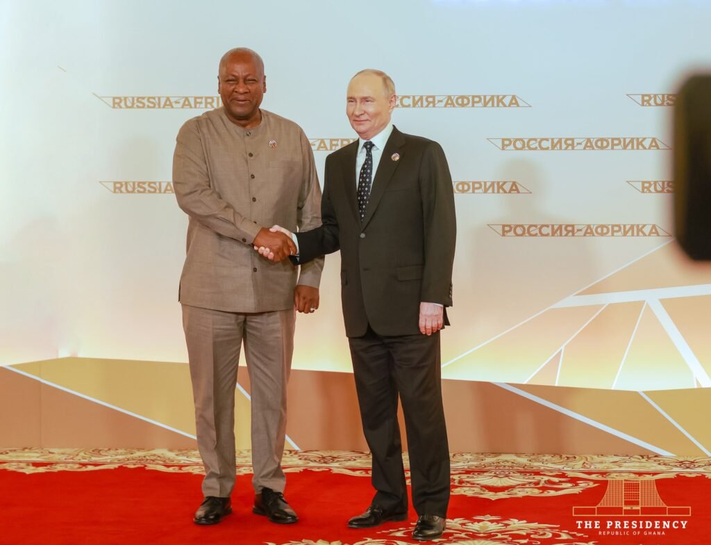 Mahama urges Putin to end Russia-Ukraine war